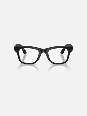 Ray-Ban wayfarer Black Smart Glasses - Matte Square Frame